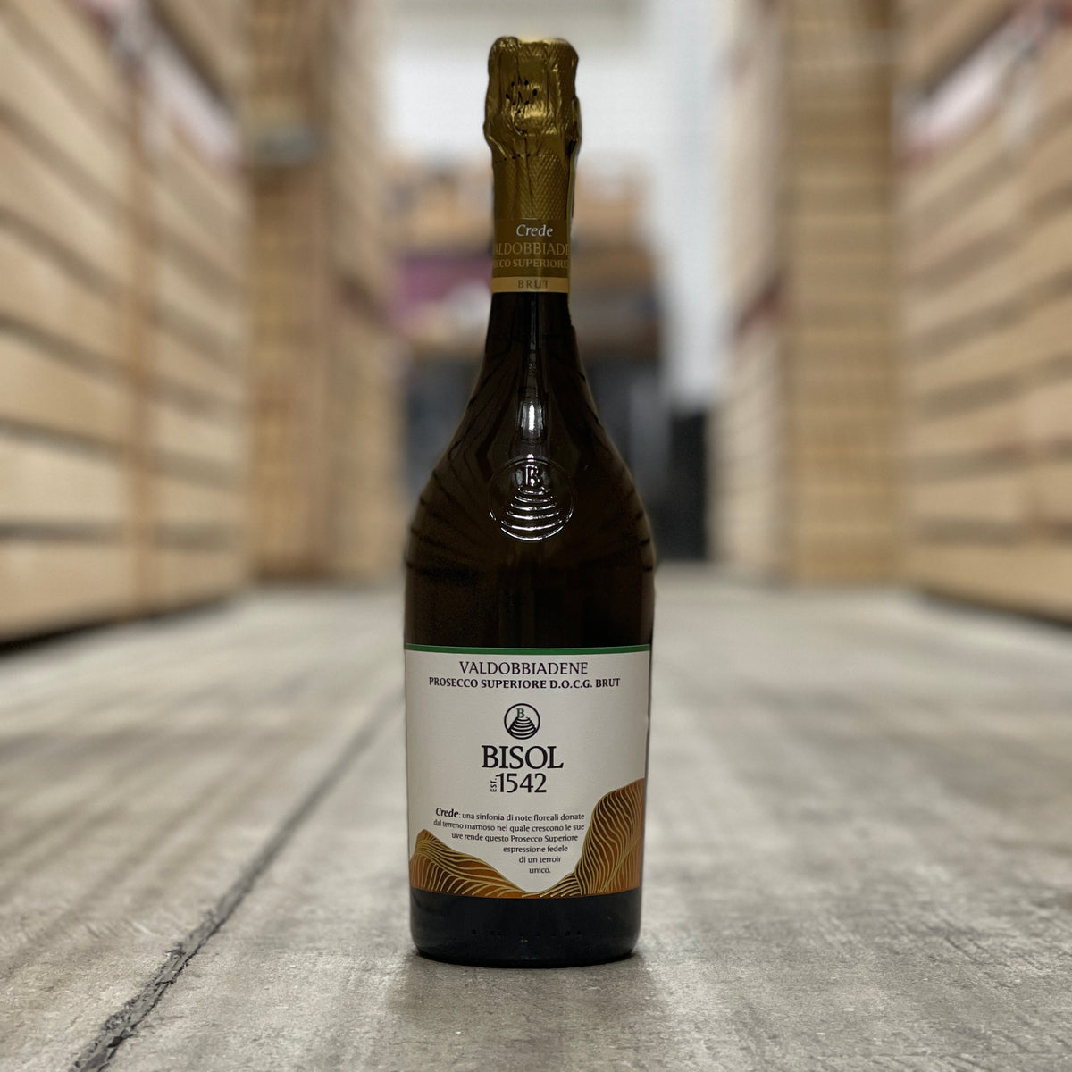 Bisol Crede Brut, Prosecco di Conegliano-Valdobbiadene Superiore DOCG, Italy 2023